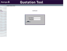 Tablet Screenshot of cotation.atempo.com